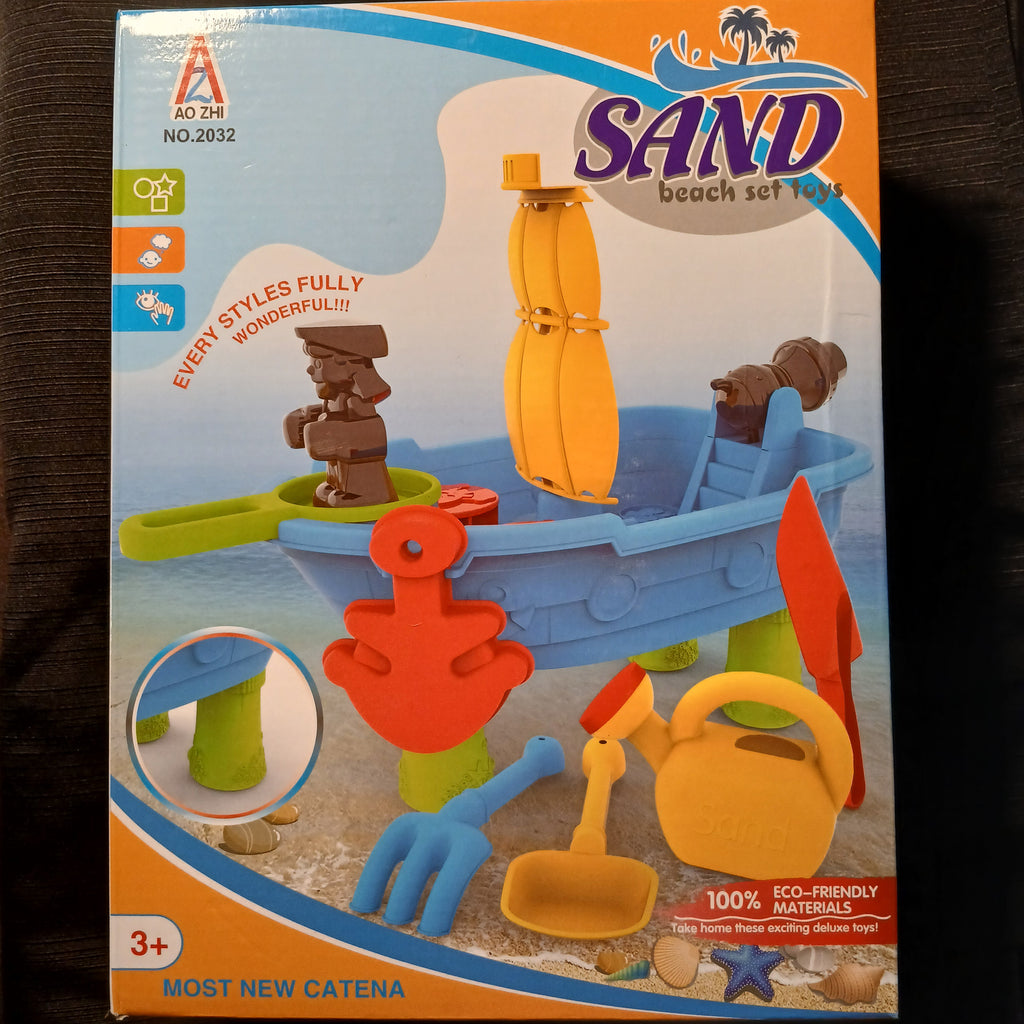 Tabletop Pirate Ship Sand and Water Playset