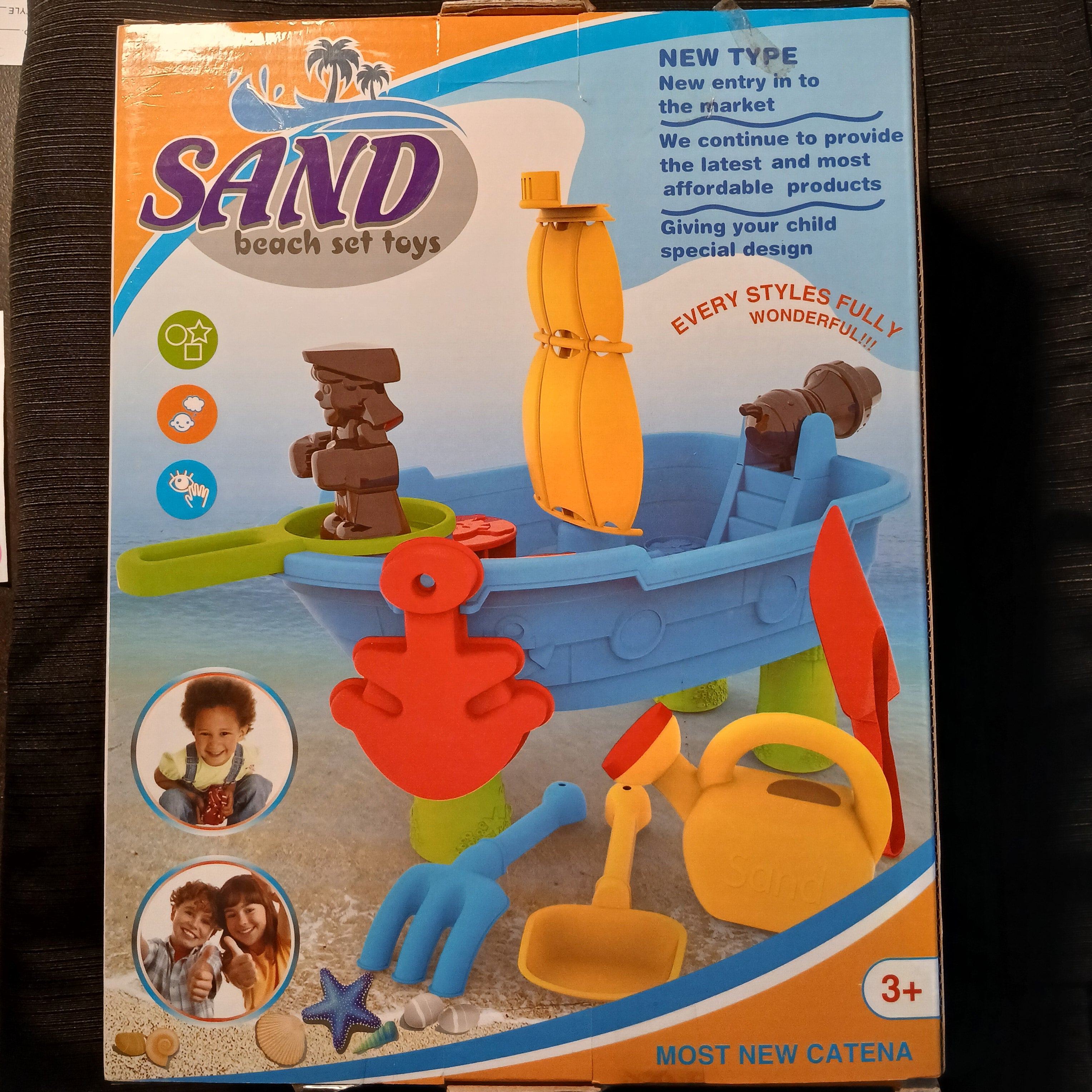 Tabletop Pirate Ship Sand and Water Playset