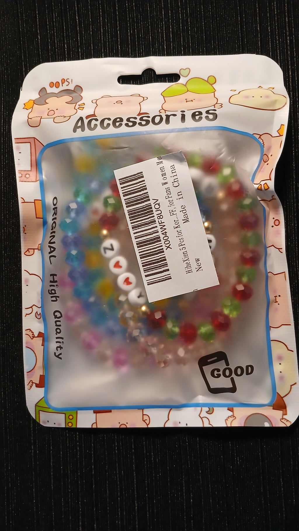 HiHeXien K-Pop Inspired Friendship Bracelets. 5 pack
