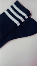 ATHX Women's Striped Thigh High Socks.